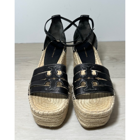 TORY BURCH INES MULTI-STRAP ESPADRILLE
WEDGE SANDAL Sz 8.5 - Picture 3 of 11